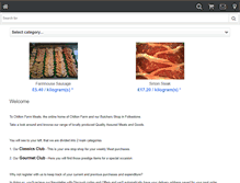 Tablet Screenshot of chiltonfarmmeats.com